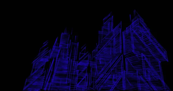 Абстрактный Архитектурный Дизайн Обоев Цифровой Концепт Фон — стоковое фото
