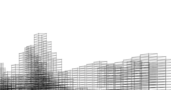 Абстрактный Архитектурный Дизайн Обоев Цифровой Концепт Фон — стоковое фото