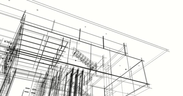 Абстрактный Архитектурный Дизайн Обоев Цифровой Концепт Фон — стоковое фото