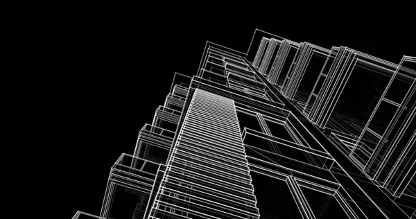 Абстрактный Архитектурный Дизайн Обоев Цифровой Концепт Фон — стоковое фото