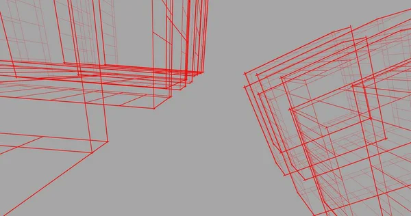 Абстрактный Архитектурный Дизайн Обоев Цифровой Концепт Фон — стоковое фото