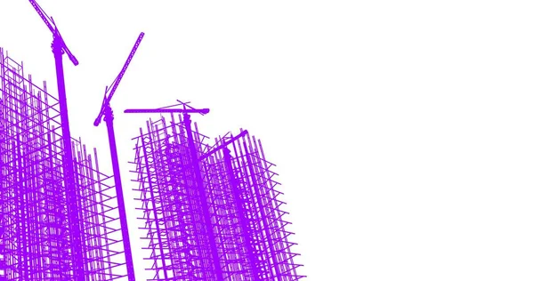 Disegno Astratto Carta Parati Architettonica Sfondo Concetto Digitale — Foto Stock