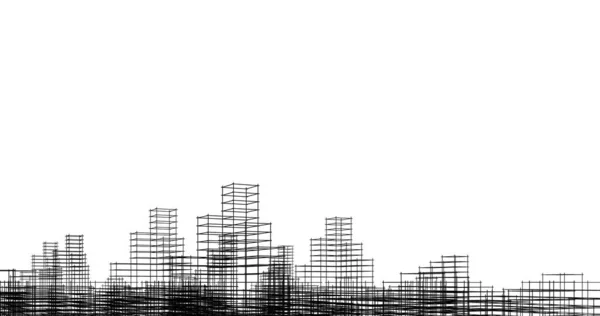Абстрактный Архитектурный Дизайн Обоев Цифровой Концепт Фон — стоковое фото