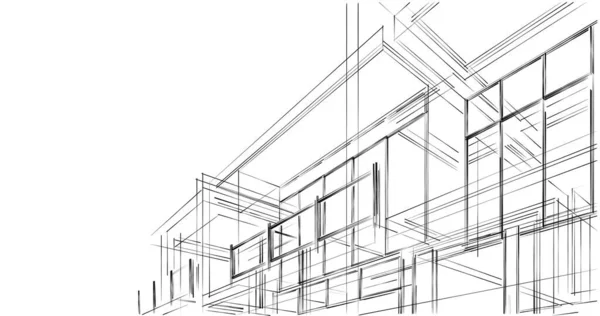 幾何学的な建築物のデザイン — ストック写真