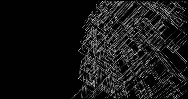 Абстрактный Архитектурный Дизайн Обоев Цифровой Концепт Фон — стоковое фото