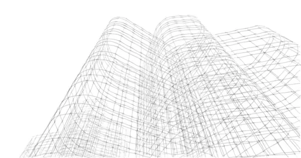 Абстрактный Архитектурный Дизайн Обоев Цифровой Концепт Фон — стоковое фото