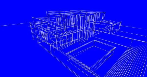 Abstrakcyjny Projekt Tapety Architektonicznej Cyfrowe Tło Koncepcyjne — Zdjęcie stockowe