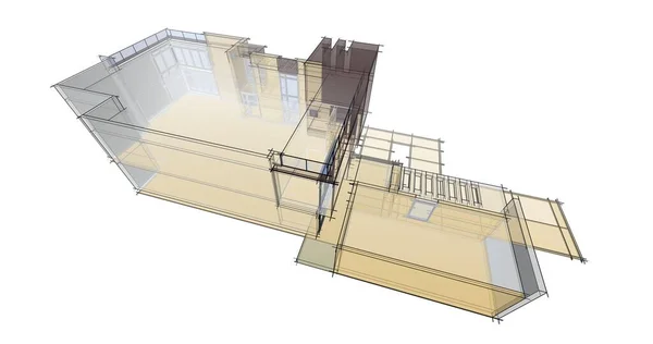 Abstrakcyjny Projekt Tapety Architektonicznej Cyfrowe Tło Koncepcyjne — Zdjęcie stockowe