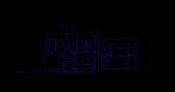 Abstrakcyjna Tapeta Architektoniczna Tło Cyfrowe — Zdjęcie stockowe