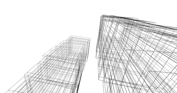 Абстрактный Архитектурный Дизайн Обоев Цифровой Концепт Фон — стоковое фото