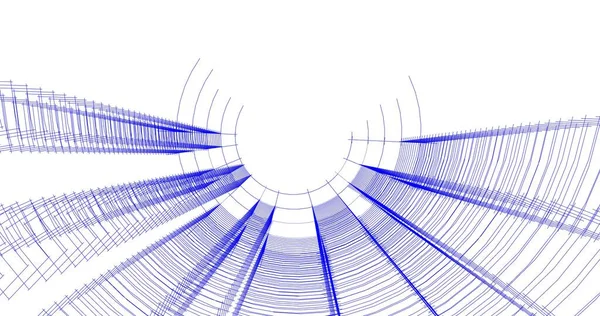 Abstraktní Architektonický Design Tapet Digitální Koncept Pozadí — Stock fotografie