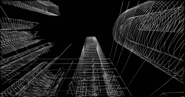 soyut mimari duvar kağıdı tasarımı, dijital konsept arkaplan