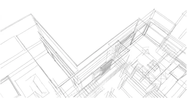 Abstract Tapet Arhitectural Fundal Digital — Fotografie, imagine de stoc
