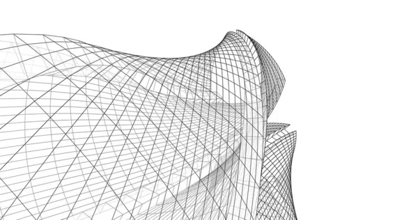 Abstrakcyjna Tapeta Architektoniczna Tło Cyfrowe — Zdjęcie stockowe
