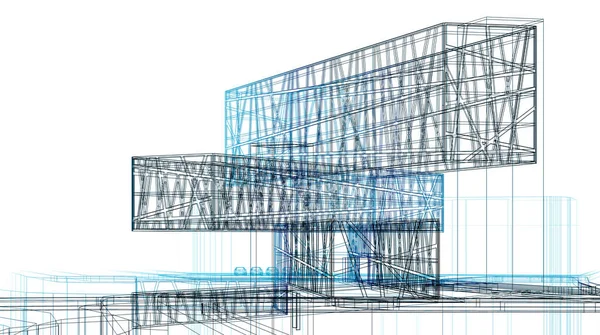 Minimalne Kształty Geometryczne Linie Architektoniczne — Zdjęcie stockowe