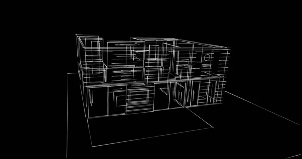 Abstrakcyjny Projekt Tapety Architektonicznej Cyfrowe Tło Koncepcyjne — Zdjęcie stockowe