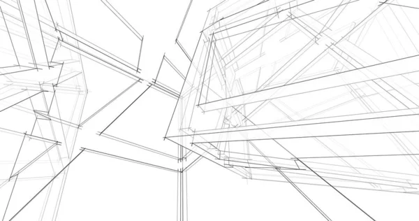 Абстрактный Архитектурный Дизайн Обоев Цифровой Концепт Фон — стоковое фото