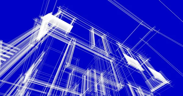 Abstract Architectonisch Behang Digitale Achtergrond — Stockfoto