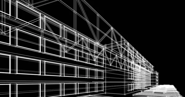 Абстрактный Архитектурный Дизайн Обоев Цифровой Концепт Фон — стоковое фото