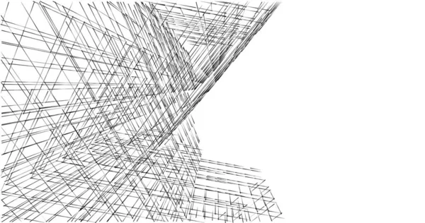 Disegno Astratto Carta Parati Architettonica Sfondo Concetto Digitale — Foto Stock