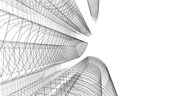 Абстрактный Архитектурный Дизайн Обоев Цифровой Концепт Фон — стоковое фото