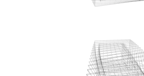 Abstrakcyjny Projekt Tapety Architektonicznej Cyfrowe Tło Koncepcyjne — Zdjęcie stockowe