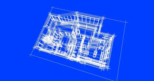 Disegno Astratto Carta Parati Architettonica Sfondo Concetto Digitale — Foto Stock