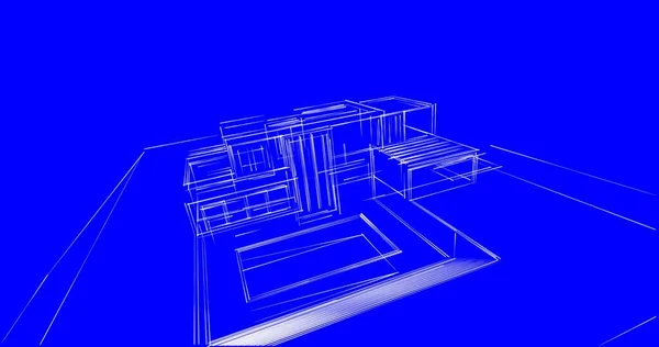 Abstrakcyjny Projekt Tapety Architektonicznej Cyfrowe Tło Koncepcyjne — Zdjęcie stockowe