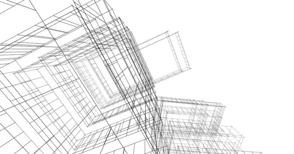 Абстрактный Архитектурный Дизайн Обоев Цифровой Концепт Фон — стоковое фото