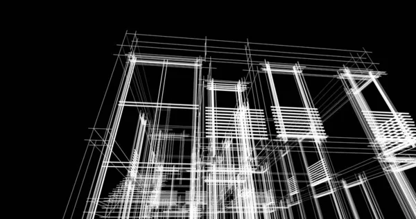 Fondo Pantalla Arquitectónica Abstracta Fondo Digital — Foto de Stock