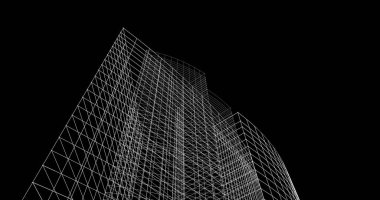 soyut mimari duvar kağıdı tasarımı, dijital konsept arkaplan