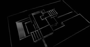 soyut mimari duvar kağıdı tasarımı, dijital konsept arkaplan