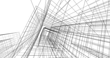 soyut mimari duvar kağıdı tasarımı, dijital konsept arkaplan