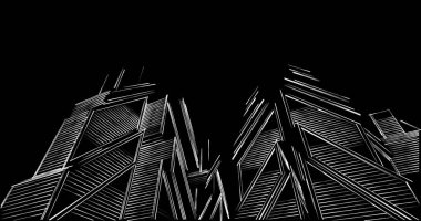 soyut mimari duvar kağıdı tasarımı, dijital konsept arkaplan