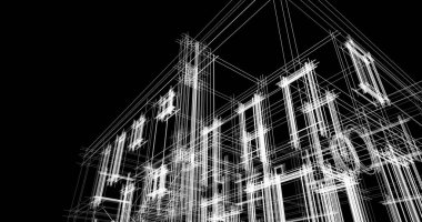 Geometrik mimari binalar tasarımı