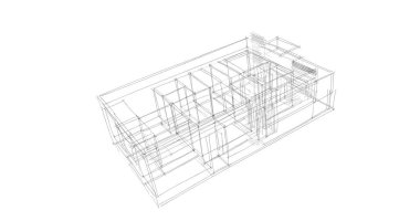 soyut mimari duvar kağıdı tasarımı, dijital konsept arkaplan