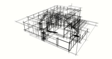 minimal geometrik şekiller, mimari çizgiler