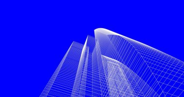 soyut mimari duvar kağıdı tasarımı, dijital konsept arkaplan