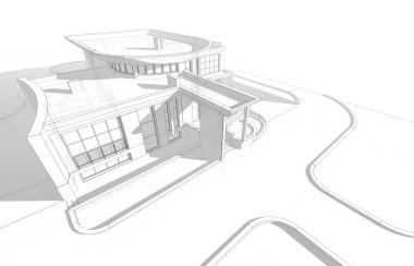 soyut mimari duvar kağıdı tasarımı, dijital konsept arkaplan