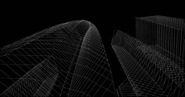 soyut mimari duvar kağıdı tasarımı, dijital konsept arkaplan