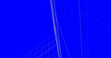 Mimari sanat konseptinde soyut çizgiler, minimum geometrik şekiller. 