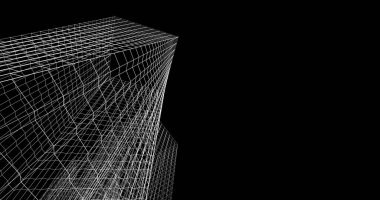 soyut mimari duvar kağıdı tasarımı, dijital konsept arkaplan