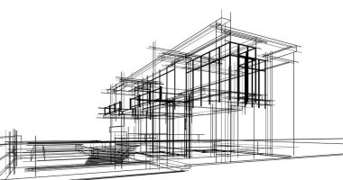 minimal geometrik mimari binalar tasarımı