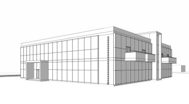 soyut mimari duvar kağıdı tasarımı, dijital konsept arkaplan