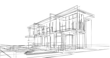 Geometrik mimari binalar tasarımı