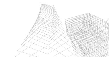 soyut mimari duvar kağıdı tasarımı, dijital konsept arkaplan
