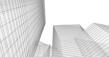 soyut mimari duvar kağıdı tasarımı, dijital konsept arkaplan