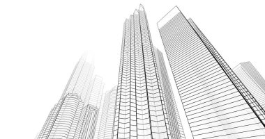 soyut mimari duvar kağıdı tasarımı, dijital konsept arkaplan