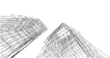 soyut mimari duvar kağıdı tasarımı, dijital konsept arkaplan