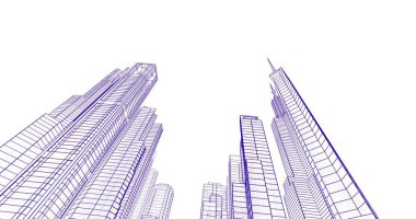 soyut mimari duvar kağıdı tasarımı, dijital konsept arkaplan